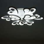 Люстра с ПДУ  "Милана" 9xLED 200Вт 3000-6000К диммер, белый 70х70х12 см.