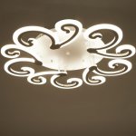 Люстра с ПДУ  "Леона" 5xLED 140Вт 3000-6000К диммер, белый 60х60х9 см.