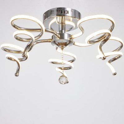 Люстра с ПДУ Люстра с ПДУ "Сания" 5xLED 100Вт 3000-6000К диммер, хром 57х57х24 см.