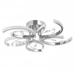 Люстра с ПДУ  "Сильвия" 5xLED 70Вт 3000-6000К диммер, хром 56х56х11 см.