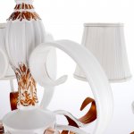 Люстра "Паула" 6x40Вт E14 белый-золото 68х68х90 см.