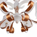 Люстра "Паула" 6x40Вт E14 белый-золото 68х68х90 см.