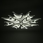 Люстра с ПДУ  "Дженна" 12xLED 240Вт 3000-6000К диммер, белый 90х90х12 см.