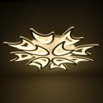 Люстра с ПДУ  "Дженна" 12xLED 240Вт 3000-6000К диммер, белый 90х90х12 см.