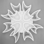 Люстра с ПДУ  "Дженна" 12xLED 240Вт 3000-6000К диммер, белый 90х90х12 см.