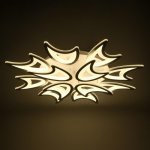 Люстра с ПДУ  "Дженна" 12xLED 240Вт 3000-6000К диммер, белый 90х90х12 см.