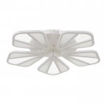 Люстра с ПДУ  "Валенсия" 5xLED 120Вт 3000-6000К диммер, белый 60х60х9 см.