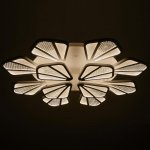 Люстра с ПДУ  "Валенсия" 12xLED 288Вт 3000-6000К диммер, белый 90х90х12 см.