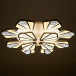 Люстра с ПДУ  "Валенсия" 12xLED 288Вт 3000-6000К диммер, белый 90х90х12 см.