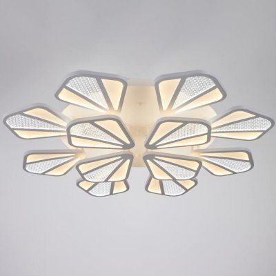 Люстра с ПДУ Люстра с ПДУ "Валенсия" 12xLED 288Вт 3000-6000К диммер, белый 90х90х12 см.