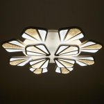 Люстра с ПДУ  "Валенсия" 12xLED 288Вт 3000-6000К диммер, белый 90х90х12 см.