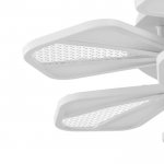 Люстра с ПДУ  "Валенсия" 12xLED 288Вт 3000-6000К диммер, белый 90х90х12 см.