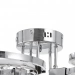 Люстра с ПДУ  "Асель" 5xLED 80Вт 3000-6000К диммер, хром 53х53х11 см.