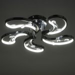 Люстра с ПДУ  "Асель" 5xLED 80Вт 3000-6000К диммер, хром 53х53х11 см.