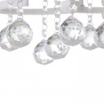 Люстра с ПДУ  "Азалия" 5xLED 112Вт 3000-6000К диммер, белый 55х55х10 см.