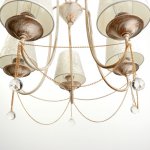 Люстра "Сальвия" 5x40Вт E14 белый+золото 60x60x85 см.