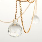 Люстра "Сальвия" 5x40Вт E14 белый+золото 60x60x85 см.