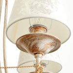 Люстра "Сальвия" 5x40Вт E14 белый+золото 60x60x85 см.