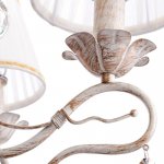 Люстра "Леонардо" 5x40Вт E14 белый+золото 60x60x65 см.