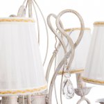 Люстра "Леонардо" 5x40Вт E14 белый+золото 60x60x65 см.