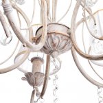 Люстра "Леонардо" 5x40Вт E14 белый+золото 60x60x65 см.