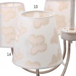 Люстра "Флориан" 5x40Вт E14 белый+золото 60x60x33 см.