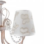 Люстра "Флориан" 5x40Вт E14 белый+золото 60x60x33 см.