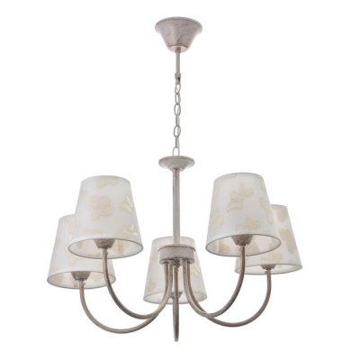 Люстра "Флориан" 5x40Вт E14 белый+золото 60x60x33 см.