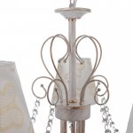 Люстра "Флориан" 5x40Вт E14 белый+золото 60x60x33 см.