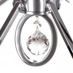 Люстра "Лакрима" 5х40Вт E14 хром 60х60х108 см.