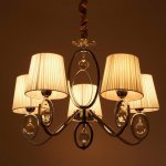 Люстра "Лакрима" 5х40Вт E14 хром 60х60х108 см.