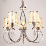 Люстра "Барлетта" 5х40Вт E14 хром 60х60х98 см.