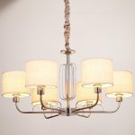 Люстра "Алессандра" 6х40Вт E14 хром 69х69 см.