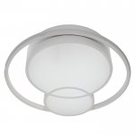 Люстра с ПДУ  "Саменто" LED 3 режима 3000-6000K 88Вт белый 49х49х8,5 см.