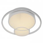 Люстра с ПДУ  "Саменто" LED 3 режима 3000-6000K 88Вт белый 49х49х8,5 см.