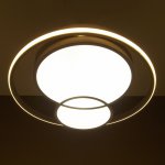 Люстра с ПДУ  "Саменто" LED 3 режима 3000-6000K 88Вт белый 49х49х8,5 см.