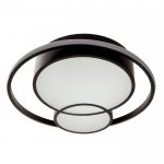 Люстра с ПДУ  "Саменто" LED 3 режима 3000-6000K 88Вт черный 49х49х8,5 см.