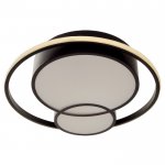 Люстра с ПДУ  "Саменто" LED 3 режима 3000-6000K 88Вт черный 49х49х8,5 см.