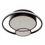 Люстра с ПДУ  "Саменто" LED 3 режима 3000-6000K 88Вт черный 49х49х8,5 см.