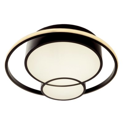 Люстра с ПДУ  "Саменто" LED 3 режима 3000-6000K 88Вт черный 49х49х8,5 см.