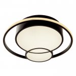 Люстра с ПДУ  "Саменто" LED 3 режима 3000-6000K 88Вт черный 49х49х8,5 см.