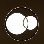 Люстра с ПДУ  "Саменто" LED 3 режима 3000-6000K 88Вт черный 49х49х8,5 см.