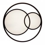 Люстра с ПДУ  "Саменто" LED 3 режима 3000-6000K 88Вт черный 49х49х8,5 см.