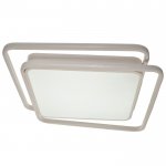 Люстра с ПДУ  "Квадро" LED 3 режима 3000-6000K 105Вт белый 56х55х7 см.