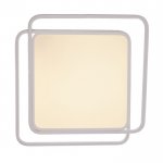 Люстра с ПДУ  "Квадро" LED 3 режима 3000-6000K 105Вт белый 56х55х7 см.