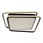 Люстра с ПДУ  "Квадро" LED 3 режима 3000-6000K 105Вт черный 56х55х7 см.