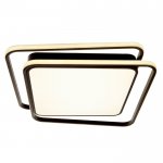 Люстра с ПДУ  "Квадро" LED 3 режима 3000-6000K 105Вт черный 56х55х7 см.