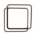 Люстра с ПДУ  "Квадро" LED 3 режима 3000-6000K 105Вт черный 56х55х7 см.