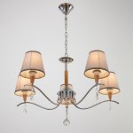 Люстра "Брюссель" 5x60Вт E14 хром 58х58х85 см.