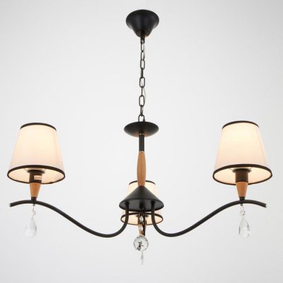 Люстра "Брюссель" 3x60Вт E14 черный 58х58х85 см.